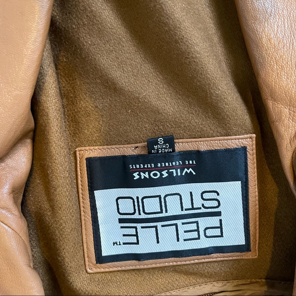 Camel Leather Jacket - image 2